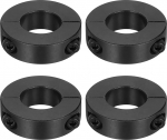 hankimise kaart 4 x Double Split Shank Collars 20mm Bore Kaheosaline Tension Collar 40mm OD 12mm paksus Carbon Steel Lock Collar Clamp koos komplektkruvidega (must oksiid)