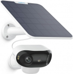 Reolink Argus 4 Pro, 4K Solar Surveillance Camera Outdoor Battery, ColorX Night Vision, 180&deg; Wide Angle, 8MP Wireless WLAN IP Camera, Dual Band Wi-Fi 6, PIR & AI Detection, IP66 Waterproof, with Solar