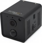 Technaxx Mini Wi-Fi IP Camera TX-190 - Full HD Small Indoor Surveillance Camera with PIR Motion Sensor, 100&deg; Viewing Angle, 3200 mAh Battery, Night Vision