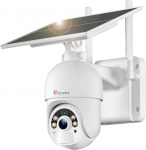 Ctronics 5MP v&auml;litingimustes kasutatav p&auml;ikesevalvekaamera 6 W p&auml;ikesepaneeliga, 30 m v&auml;rviline &ouml;&ouml;n&auml;gemine kohtvalgusega, 3K WLAN akuga kaamera, PC/APP, FTP/Cloud/128GB TF, PIR-personituvastusega (2,4 GHz)