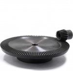 WUWMTUTCK 2 Pieces 1:4 Bevel Gear 2 Module 15 Teeth + 60 Teeth 90 Degree Stick Commutation Steel Gears Steel Gears