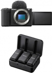 Sony Alpha ZV-E10 II APS-C peegelkaamera koos vahetatava objektiiviga (4K60p video, 4:2:2 10-bitised salvestused, 26 MP, autofookus koos silmatuvastusega) koos ECMW3-ga