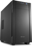 Sharkoon S1000 Black arvutikarbid - arvutikarbid (PC, Metall, Micro-ATX,Mini-ITX, Must, 15,5 cm, 40 cm)