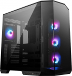MSI MAG PANO 100R PZ - Premium Mid-Tower Gaming PC korpus - Karastatud klaasist k&uuml;lgpaneel - ARGB 120mm ventilaator - Vedelikjahutus toetab kuni 360mm jahutust - Must korpus