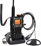 HYS Quansheng UV-K5(8) VHF UHF 5W Walkie Talkie pikamaa laetav kahesuunaline raadio (kruviga), 200 kanali VOX funktsioon, sisseehitatud LED-valgus (K5(8))