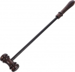 Einzelner h&ouml;lzerner Auktionator-Hammer, Richter-Anwalt-Urteil-Gerichtshammer for den rechtlichen und Auktionsgebrauch
