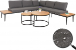 Mendler aiam&ouml;&ouml;blikomplekt HWC-H54c Lounge komplekt K&otilde;rvallaud Spun Poly Akaatsiapuit Teras Pruun padjad Tumehall