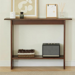 Konsoolilaud puidust konsoolilaud riiulil sale kohvilaud koridorilaud k&otilde;rvallaud &uuml;he riiuliga diivani taha elutuppa (100 x 30 x 75,5 cm / 39,4 x 11,8 x 29,7 tolli)