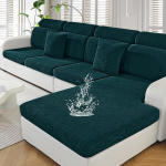 Ystyle diivanil istmepadja kate, Stretch, veekindel diivanil istmekate, elastsed padjakatted, universaalne diivanil istmepadja kate, diivanipadja kate (3-kohaline, tumeroheline)