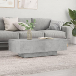 AUVYI Elutoa kohvilaud 100 x 49,5 x 31 cm Kohvilaud Ooteala laud Konsoolilaud Magamistoa m&ouml;&ouml;bel Telefonilaud Lihtne disain Diivanilaud K&otilde;rvallaud Puidu materjal Betoon Hall