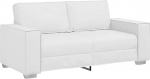 2-istmeline diivan, valge, 180 x 80 x 84 cm, kangas, metallist vineerist raam, kaasaegne disain, hingav kangas, vastupidav ja vastupidav elutuppa, magamistuppa v&otilde;i v&auml;ikestesse ruumidesse.