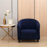 Club Chair Slipcover, Stretch Tub Chair Cover koos elastse alusega, universaalne kangast tool, Slipcover, 1-osaline diivanikate baarileti elutoa jaoks (merev&auml;e sinine)