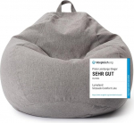 Lumaland Comfort Line XL siseruumide kott - 90 x 110 x 50 cm - p&otilde;randapadi, kott-tool - 250 L - EPS helmedega t&auml;idis - helehall