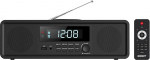 Kompaktne kodune CD stereos&uuml;steem, raadio CD-m&auml;ngija Bluetoothiga, FM-raadio, Aux-in, USB taasesitus, digitaalne kell, topelt &auml;ratuskell, CD-m&auml;ngija koju
