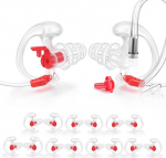 Zeadio kolmekordse &auml;&auml;risega k&otilde;rvaklapid, BequeLe silikoonist k&otilde;rvaklapid - suurus L, 8 paari, l&auml;bipaistev