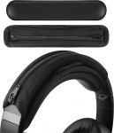 Geekria konks ja silmus peapaela kate + peapaela pad komplekt / peapaela kaitsja koos t&otilde;mblukuga / DIY paigaldus ei vaja t&ouml;&ouml;riista, &uuml;hildub Bose, Beats, JBL, ATH, Hyperx k&otilde;rvaklappidega (must)