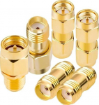 6 tk SMA adapterikomplekt 2 x M-M 2 x F-F 2 x M-F isend antenni/koaksiaalkaabli/FPV drooni/WiFi ruuteri/Satelliitv&auml;lise &uuml;henduskarbi, FPV drooni, heli, video, v&otilde;rkude ja WiFi jaoks.