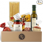 Pasta Vibes - Itaalia delikatesside kinkekorv meestele ja naistele | Pasta kinkekomplekt koos Sugo, Spice, Amaretti ja Primitivo punase veiniga | Kingiidee s&uuml;nnip&auml;evaks, j&otilde;uludeks, lihav&otilde;ttep&uuml;hadeks, &otilde;htuseks koosviibimiseks