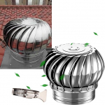 88,9 cm Edelstahl-Winddach, industrieller Dach- und Kaminventilator, 900 mm, Turbo-Design, verbesserter Luftstrom und Energieeffizienz-Klemmen im Lieferumfang enthalten