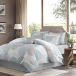 Madison Park Essentials Knowles komplektne voodi ja voodilinade komplekt, Aqua, King