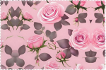 Tischsets mit h&uuml;bschen rosa Rosen, 6er-Set, hitzebest&auml;ndige Tischsets f&uuml;r den Esstisch in der K&uuml;che, abwischbare und waschbare Tischsets