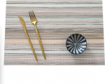 Tischsets Advanced Stripes Tischsets, schmutzabweisende Tischsets, Tischsets f&uuml;r K&uuml;chentisch, Theke, B&uuml;ro, Schreibtisch Stoffunterlage