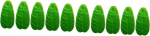DECHOUS 2 komplekti kunstlikest lehtedest valmistatud kohamatte, banaanilehtedest valmistatud kohamatte, Luau Party Leaf, banaanilehed, kunstlik taldrik, kunstlik banaan Banana Banana Duck, roheline, 5 tk x 2