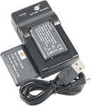 DSTE NP-BX1 Li-ion aku (2-pakk) ja Micro USB laadija Sobib Sony DSC-HX300 DSC-H400 DSC-HX400 DSC-HX50 DSC-HX50VB DSC-HX60 DSC-HX60V DSC-WX300 jaoks.