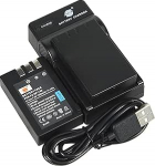 DSTE (2-pack) Li-ion aku ja Micro USB laadija sobivad Fuji NP-140 FinePix S100FS S200EXR S200FS S205EXR digikaameraga &uuml;hilduvaks.