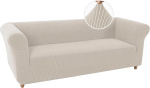 Chesterfield Stretch diivanikate, libisemiskindel, plekikindel, Stretch diivanikate, 3-kohaline diivanikate koos k&auml;etugedega, super pehme kangas (Fossi,3 Posti)