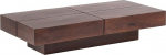 Woodkings&reg; Amberley puidust kohvilaud, kaasaegne ehtne puit, kaasaegne disain, t&auml;ispuidust eksklusiivne, Lounge kohvilaud odava hinnaga (tume akaatsia, 140 x 70 cm)