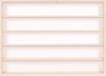 Alsino Collector's Display Case 60 cm Wide 1-8 Compartments Wooden Multiplex Display Box Figuurid Autod Rongid Veoautod Wall Display Cabinet V-60.1 - V-60.5 Display Cabinet Track HO & N Shelf H0 (V-60.5 Display Case 5 Compartments)