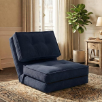 Fabulcozy Laisk diivan, &uuml;hekohaline tool reguleeritava seljatoega, teisaldatav diivan magamistuppa ja elutuppa, 205 x 70 x 12 cm (sinine)
