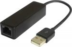 PremiumCord kuethernet2 USB Ethernet RJ45 adapter, USB 2.0 t&uuml;&uuml;p A Ethernet, 100 Mbit/s, v&otilde;rk, v&auml;rv: must,
