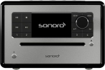 sonoro Elite Interneti-raadio CD-m&auml;ngijaga (FM, DAB Plus, Podcastid, Spotify, Amazon Music, Deezer), must/h&otilde;bedane, 2026