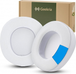 Geekria Sport Cooling Gel asendusk&otilde;rvaklapid SteelSeries Arctis Nova Pro Wired, Nova1, 1P, 1X, Nova3, 3P, 3X, Nova4, 4P, Nova5, 5P, 5X, Nova7, 7P, 7X k&otilde;rvaklappidele (valge/hall)