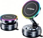 Magnetisch Autohalterung 15W Handyhalterung Auto mit Ladefunktion, Ladeger&auml;t Kfz Magnet Wireless Car Charger mit Vakuum Saugnapf f&uuml;r iPhone 17 Pro Max 16 15 14 13 12, Samsung S26 S25, Pix