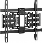 XINLEI Ultra Slim Full Motion TV seinakinnitus 32-65-tollistele teleritele, 6 liigendatud k&auml;tt, kallutamine + p&ouml;&ouml;ramine, VESA 400 x 400 mm, 40 kg, puidust/betoonist - MAUS02LITE