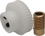 Pinion Gear 1 tk 1 moodul plastist Worm Gear Copper Worm Rod Set 1 M 30T 6 mm Bore Worm Gear 1:30 k&auml;igukasti Turbiinik&auml;igukasti Worm Shaft Drive Mechanism (5 mm Bore)