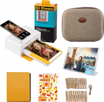 KODAK Dock Plus Photo Printer 4PASS for Smartphones, Instant Printer with 10 x 15 cm Photos, Photo Printer Bundle with 70 Sheets and Accessories