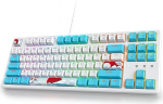 TKL Gaming Keyboard 75 protsenti, RGB mehaaniline klaviatuur Amer&iuml;ka QWERTY, 87 klahvi juhtmega klaviatuur taustavalgustusega PC Gamer 87 Sea