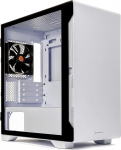 Thermaltake S100 Snow Edition Micro-ATX Mini-Tower karastatud klaasist arvutikarbid 120 mm tagumise eelpaigaldatud ventilaatoriga CA-1Q9-00S6WN-00 - valge