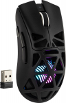 MechLands Aula SC620 Gaming Mouse 2.4GHz USB C BT traadita hiir 400mAh akuga Reguleeritav 12000DPI ja 1000 Polling Rate PAW3311 sensor RGB programmeeritavad nupud Win/Mac (must)