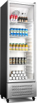 Klarstein GrandCooler 306L Drinks Refrigerator - Double Glazed Door, Aluminium Door, LED Lighting, Mechanical Thermostat, 0&deg;C to 10&deg;C, 4 Wheels, Energy Class B