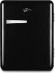 H.Koenig Mini Bar Vintage 31L TOAD9 Compact Mini Fridge Room Food Drinks Vintage Design Adjustable Temperature 6&deg;-15&deg;C 24dB Black [Energy Class E]