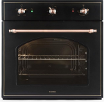 Klarstein Vilhelmine Oven &bull; 55 Litres &bull; Energy Efficiency Class A &bull; Knob and Door Handle Copper Look &bull; 3 Modes &bull; 19th Century Look &bull; 4 Slots for Grill/Baking Tray &bull; Black