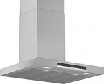 Bosch DWB67IM50 Series 6 Wall-Mounted Cooker Hood, Width 60 cm, Stainless Steel, Choice of Air Recirculation or Exhaust Air Operation, TouchSelect Operation, Intensive Level, Metal Grease Filter, Dishwasher-Safe