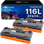 GPC IMAGE D116L Compatible Toner Cartridge Replacement for Samsung MLT-D116L Toner for Xpress SL M2835DW M2675FN M2885FW M2825ND M2625D M2875FD M2875FW M2825DW M2675 M2825 M2875 M2885 Black, Pack of 2