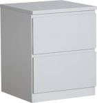 Home Source Hall k&otilde;rgl&auml;ikega viimistletud &ouml;&ouml;kapp Magamistoa kabinet K&uuml;ljepoolne lambilaud 2 sahtlit