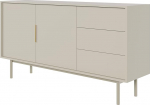 Selsey Viviaro kapp 2 uksega 3 sahtlit kapi sahtli kapp Push to Open Soft Close 154 cm hall beež